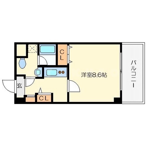 モンサンミッシェル北浜の間取り
