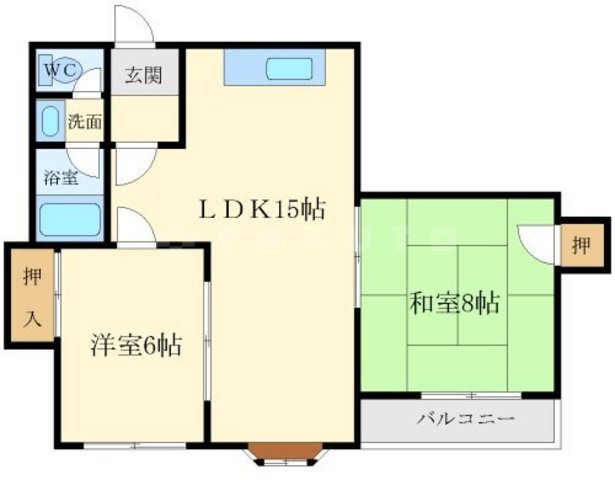 パレス江坂の間取り