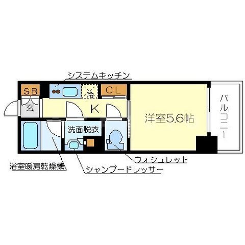 アスヴェル東本町Ⅱの間取り
