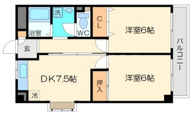 シャトー玉川第一の間取り