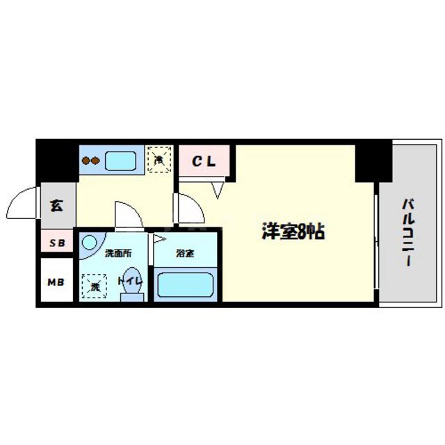 セレニテ北久宝寺の間取り