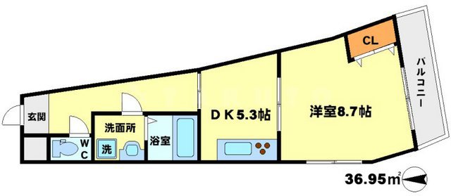 KAMITANI Ⅲ BLDの間取り