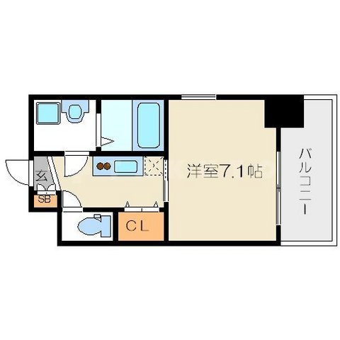 エスリード北浜EASTの間取り