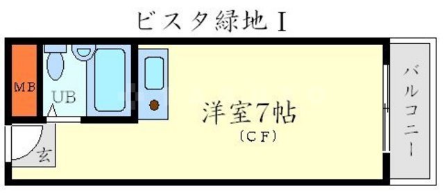 ビスタ緑地Ⅰの間取り
