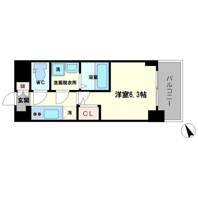 プロヴィスタ新大阪イーストゲートの間取り