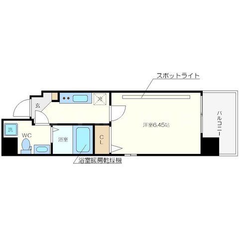 ウエンズ東心斎橋の間取り