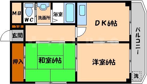 松下都島マンションの間取り