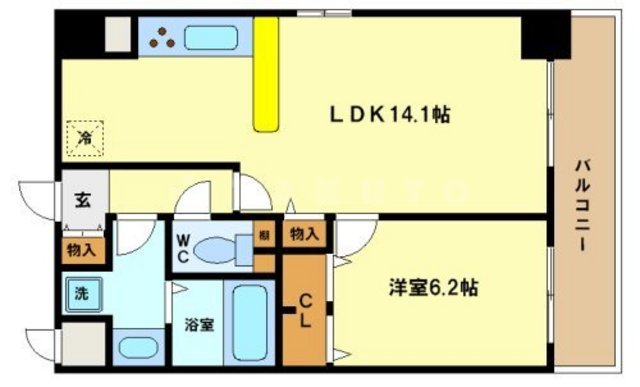 プレサンス中之島公園南の間取り