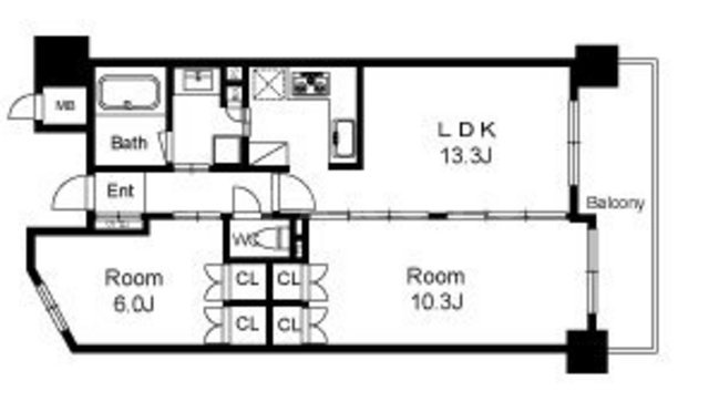 フロンティアタワー日本橋の間取り
