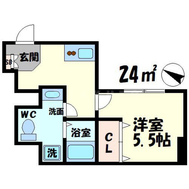 グランドゥール九条の間取り