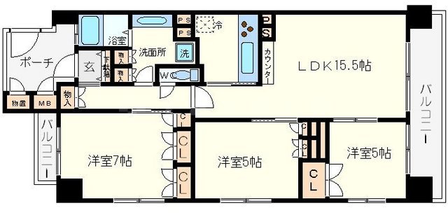 フロンティアタワー日本橋の間取り