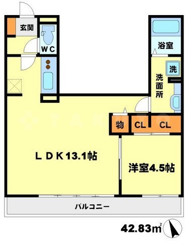 マプレス服部の間取り