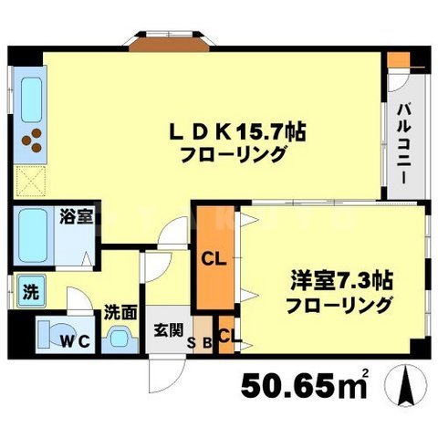 アルシェ江坂の間取り