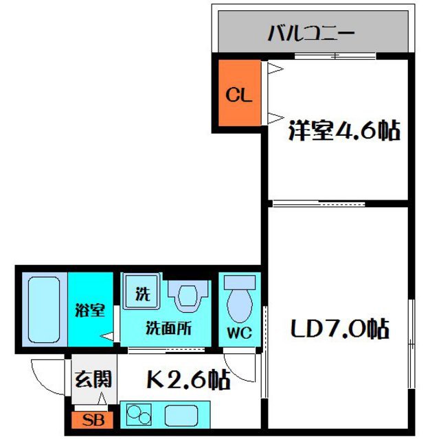 ブリーゼ城東の間取り