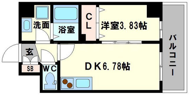 ドゥエリング上新庄の間取り