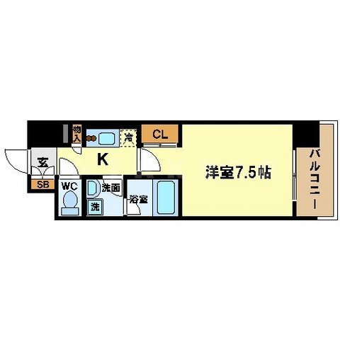 レジデンス本町靭公園（旧：レジディア靭公園）の間取り