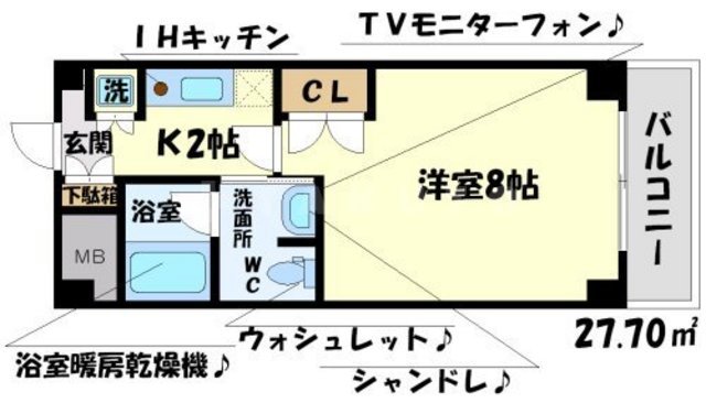 ハイムタケダT-10の間取り