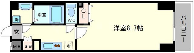 ドゥーエ玉造の間取り