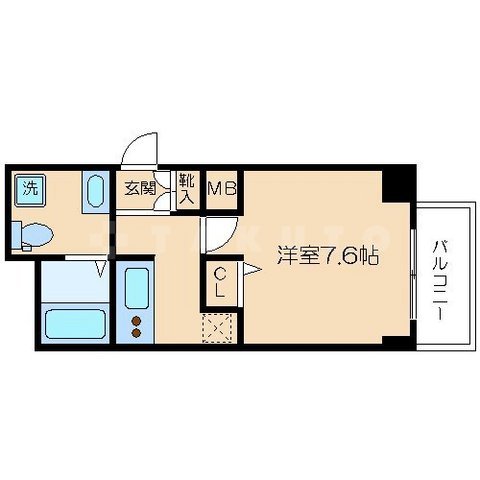 ドゥーエ玉造の間取り