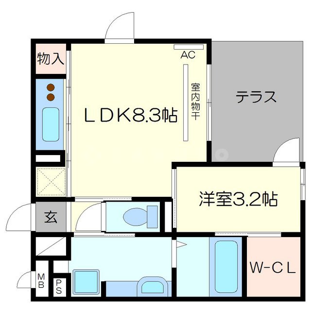 ハイデンス吹田の間取り