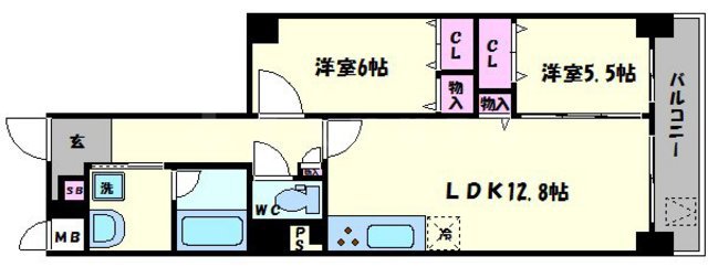 カーサ ラピスの間取り