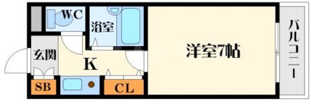 シャトレ豊津Ⅰの間取り