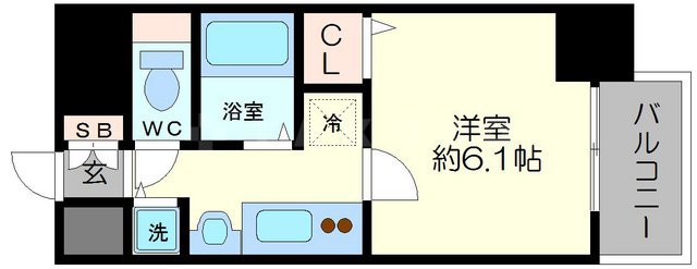 プレサンス難波幸町の間取り