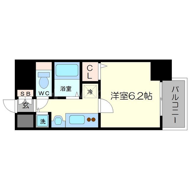 プレサンス難波幸町の間取り