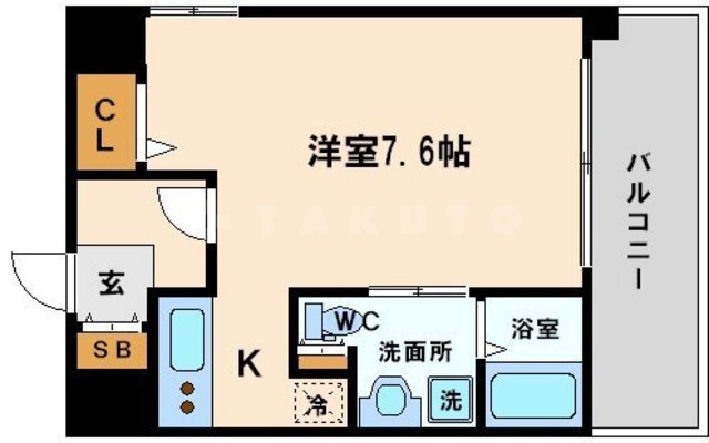 ジュネーゼ京町堀パークサイドの間取り