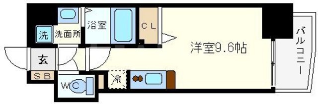 アクアプレイス南堀江の間取り