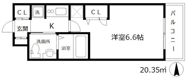 アーデンタワー本町イーストの間取り