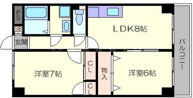 エクセレント上新ア・ライズの間取り