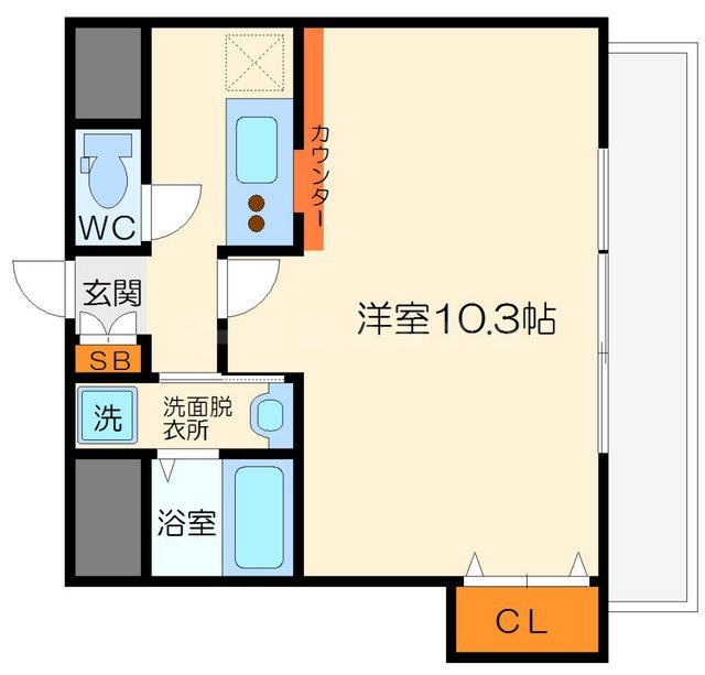 コートビレッジⅡの間取り