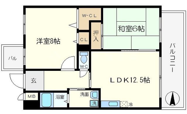 ハイシュタイン堀江の間取り