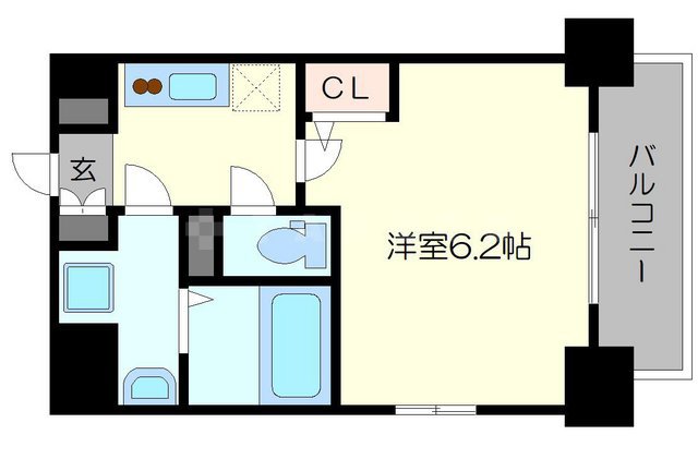 エスリード松屋町グレイスの間取り