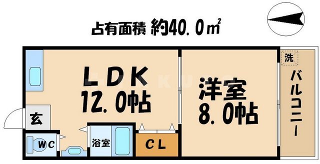 シャルマン桜宮の間取り