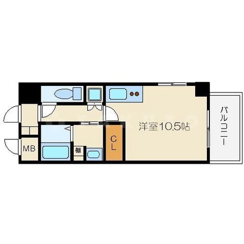 アプリーレ堺筋本町の間取り