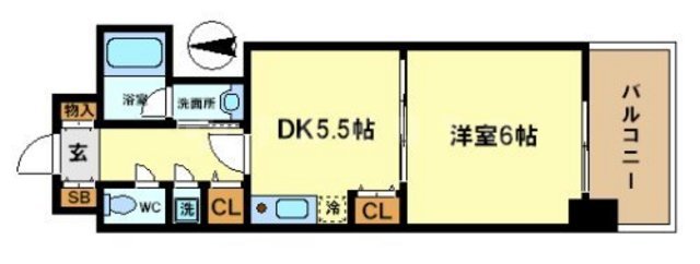 クリーデンス福島の間取り