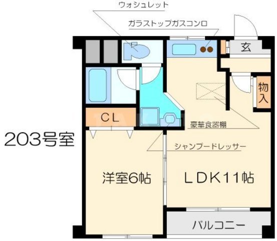 ハイツ小松の間取り