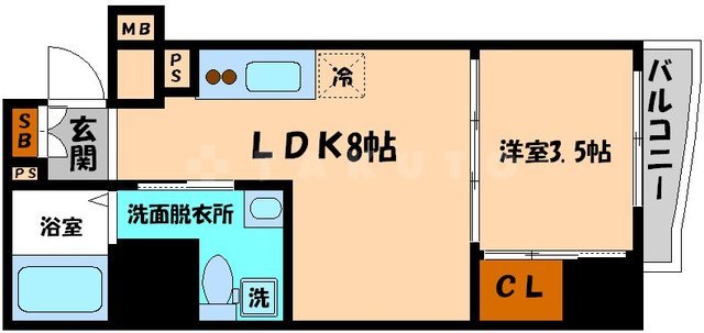 セレニテ上町台(南館)の間取り