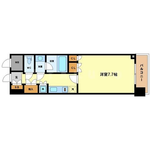 アンビエンテ四ツ橋の間取り