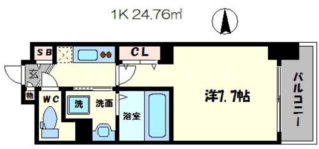 セレニテ心斎橋グランデの間取り