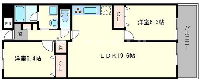 エバーグリーンハイツの間取り