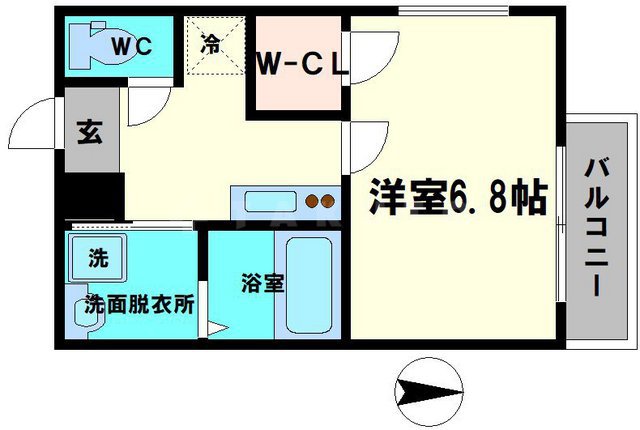 フジパレス今福西の間取り