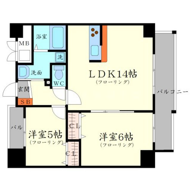 パークシティ玉造の間取り