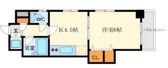 フェリーチェ江坂マンションの間取り