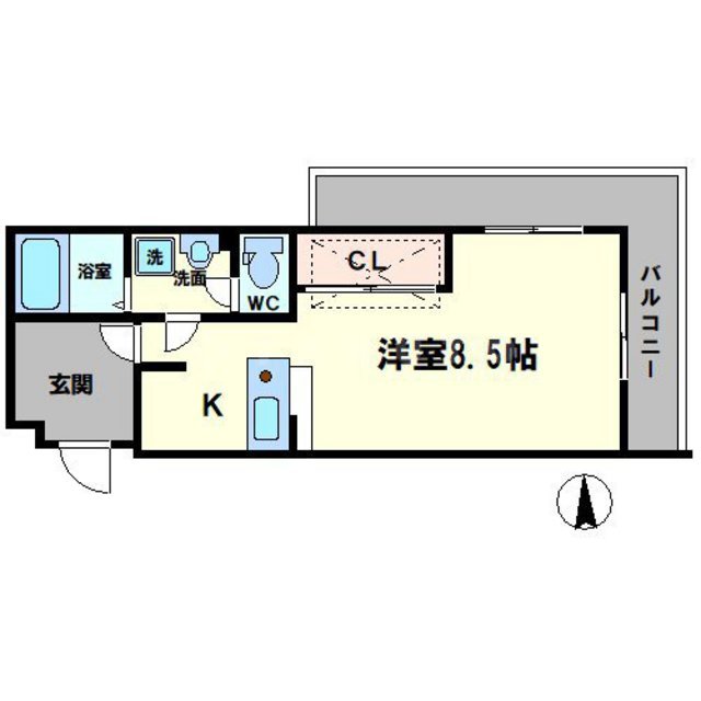 カルム香川Ⅴの間取り