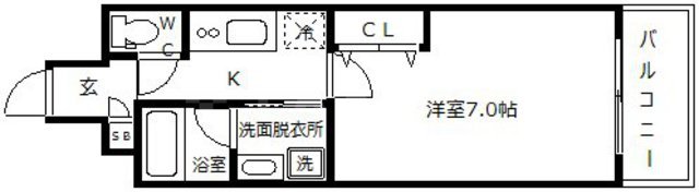 プリエールTAT江戸堀の間取り