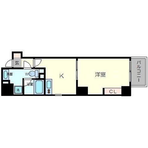 ボーベル南船場の間取り