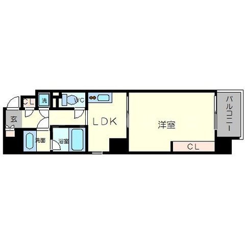 ボーベル南船場の間取り